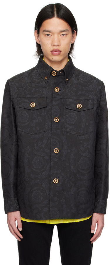 Košeľa Versace Gray Barocco Shirt Čierna | 1008738_1A09781, 0