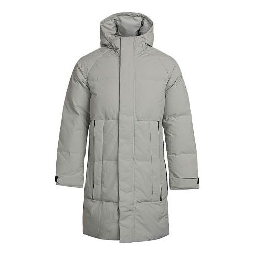 Kabáty adidas Originals Hooded Down Jacket Šedá | FT2489, 0
