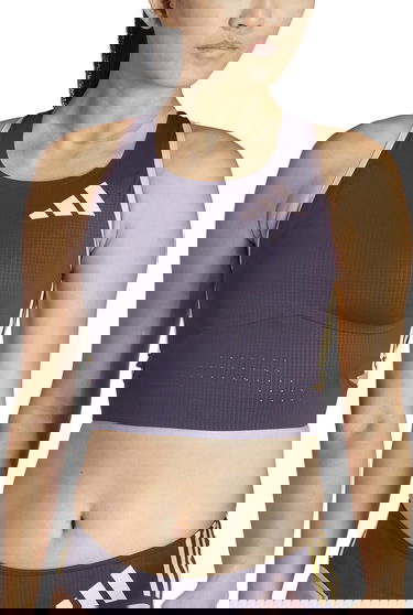 Tielko adidas Performance Adizero crop Šedá | in1185, 0