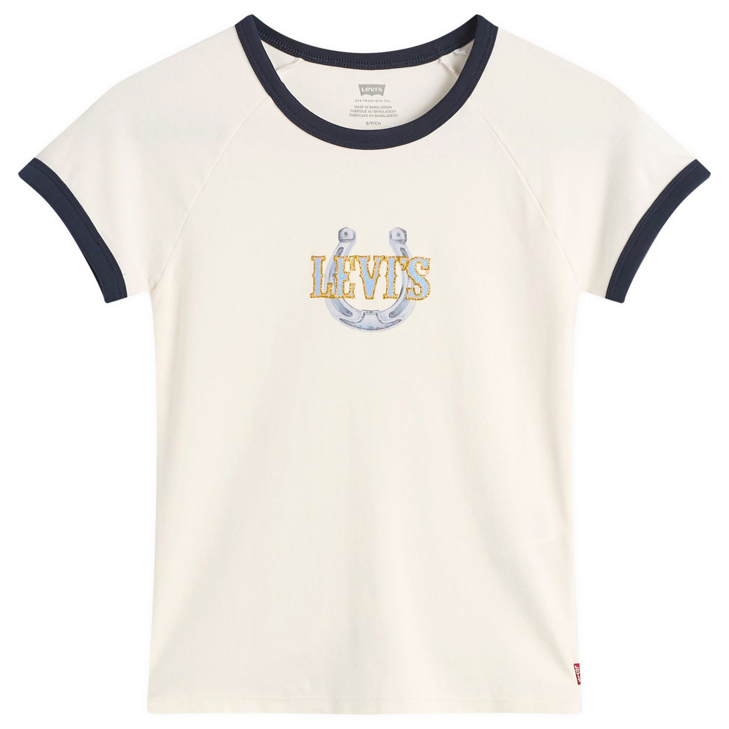 Tričko Levi's Women's Horseshoe Raglan T-Shirt Biela | 003R2-0005, 1