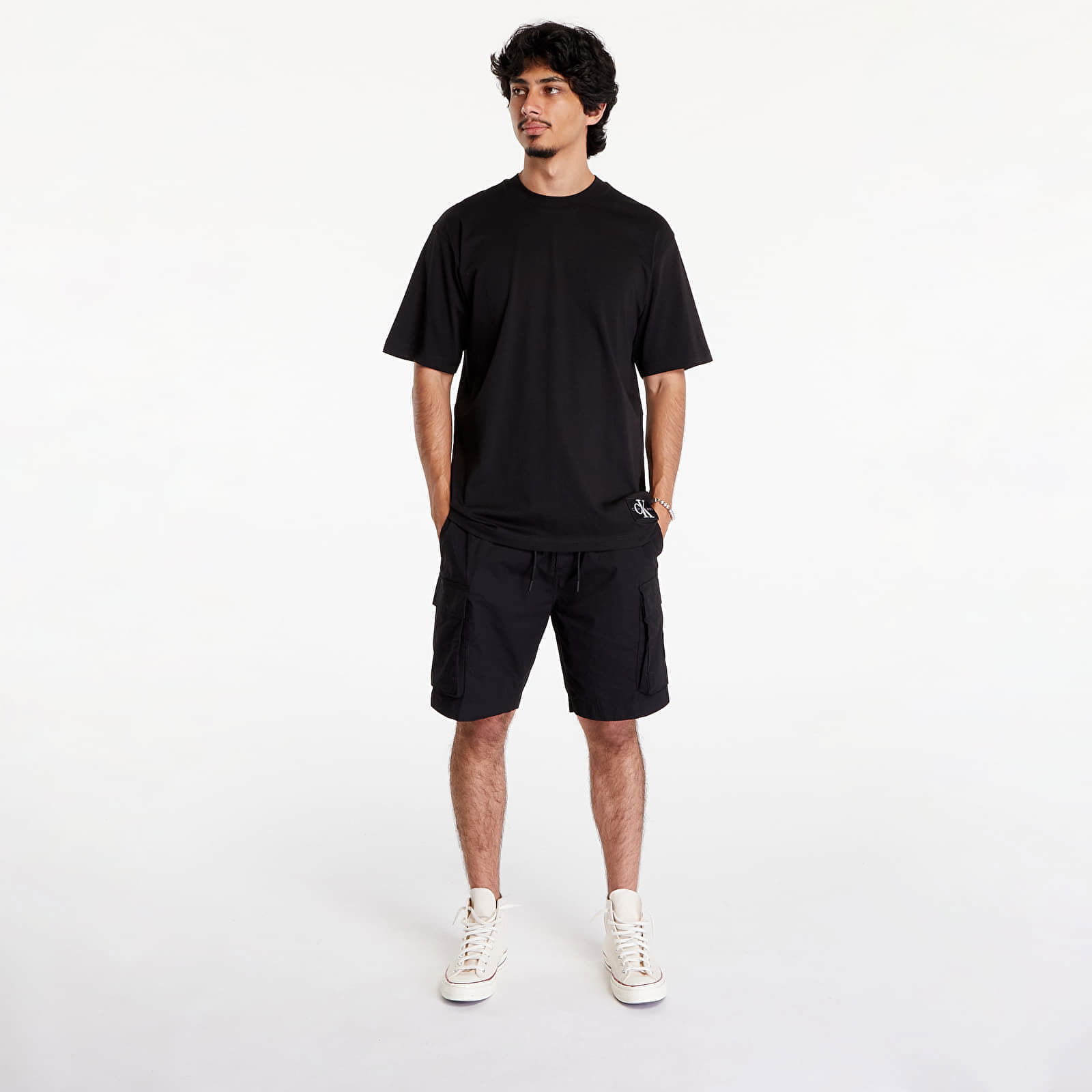 Badge Relaxed Tee Black