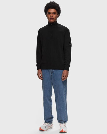 Sveter C.P. Company Lambswool Grs Half Zip Knit Čierna | 17CMKN144A-110149A-999, 1