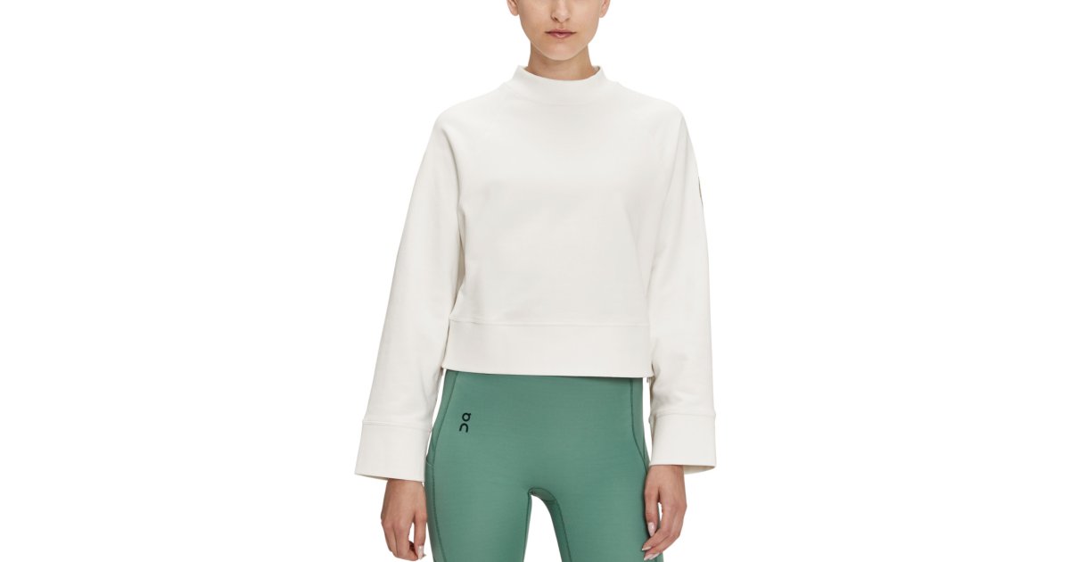 Mikina On Running Crewneck Biela | 253-01114, 1