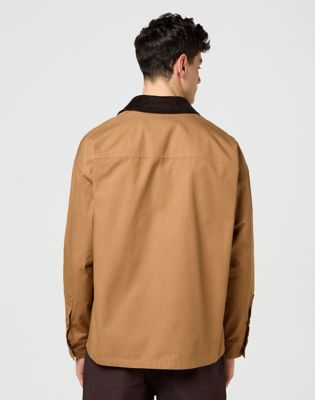 Košeľa Wrangler Wrangler Casey Jones Loose Overshirt Hnedá | 112371547:XL, 0