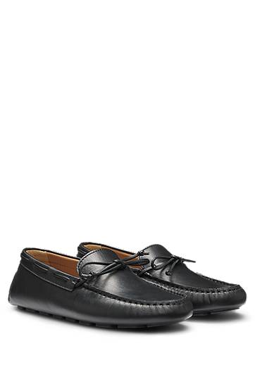Doplnky BOSS Leather Driver Moccasins Čierna | 50548639, 0