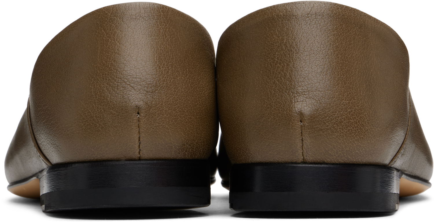 Tenisky a topánky LEMAIRE LEMAIRE Leather Slippers Zelené | FO0144 LL0043, 1