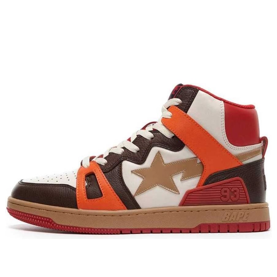 Tenisky a topánky BAPE Sta 93 Hi Biela | BAPESTA93HI-SANDORANGE, 0