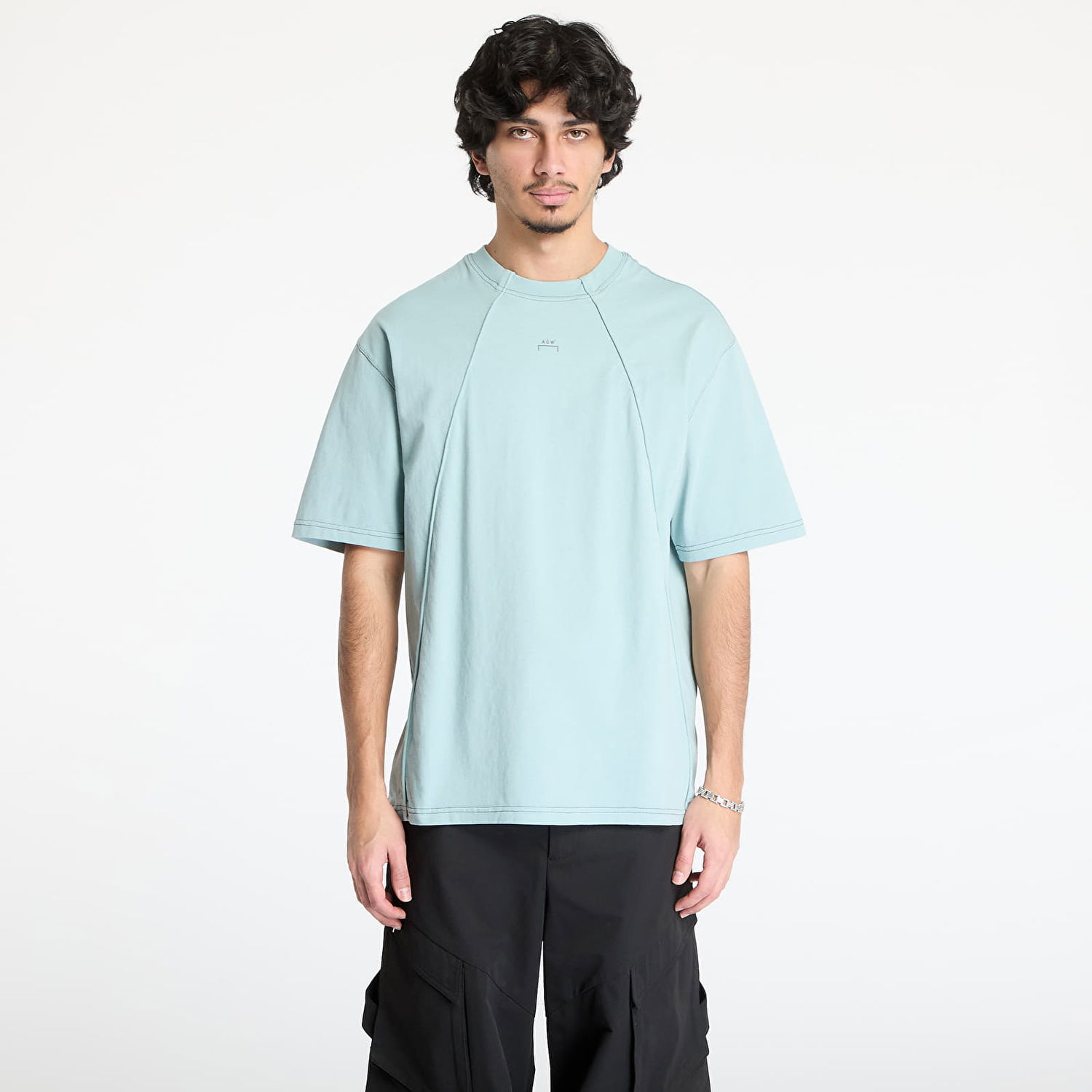 Tričko A-COLD-WALL* A-COLD-WALL* Millbank T-Shirt Zelené | ACWMTS194 Grey-Green/ Olive Grey, 0