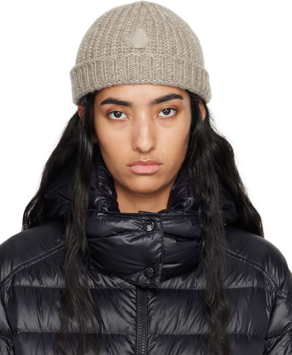 Kulicha Moncler Taupe Virgin Wool Beanie Čierna | J20933B00057M2039, 0