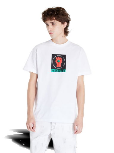 Tričko Pleasures Badge T-Shirt Biela | P22W053 WHITE