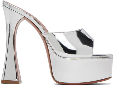 Starostlivosť o obuv Amina Muaddi Amina Muaddi Dalida Heeled Platform Sandals Metalická | DALIDA SANDAL PLATEAU MIRROR, 0