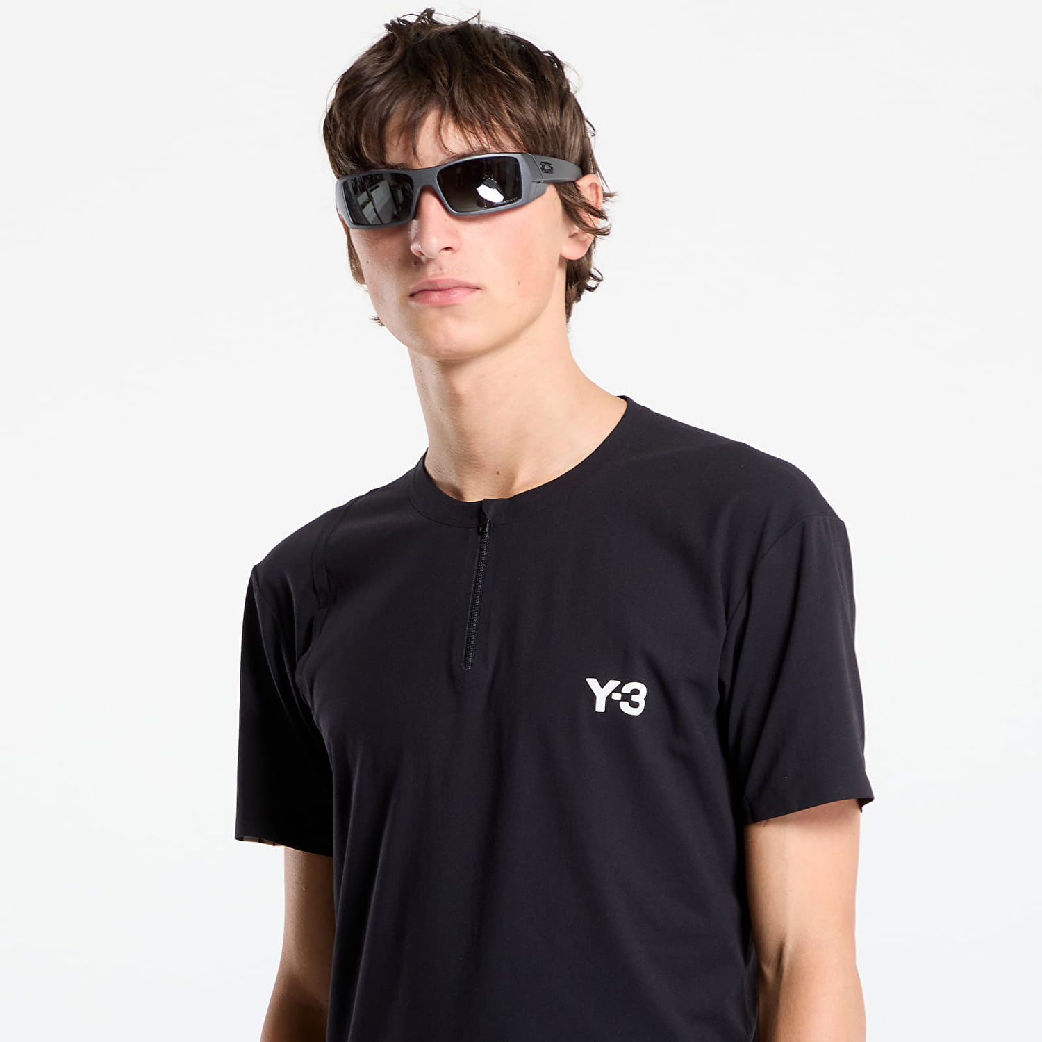 Tričko Y-3 Y-3 Zip Tee Čierna | JY6946, 1