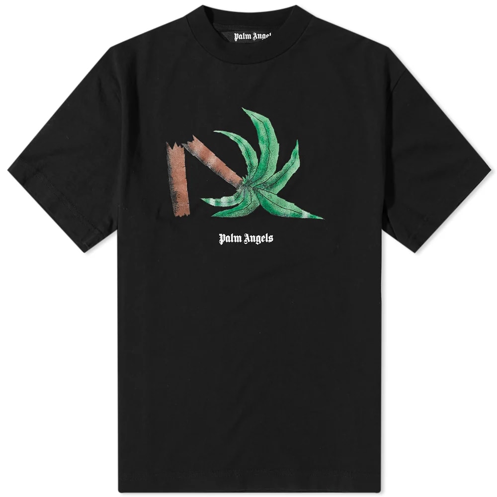 Tričko Palm Angels Broken Palm Tee Čierna | PMAA001C99JER0131055, 0
