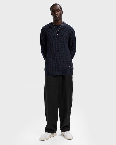 Sveter Les Deux Waffle Crewneck Knit Navy | 1000570-460, 1