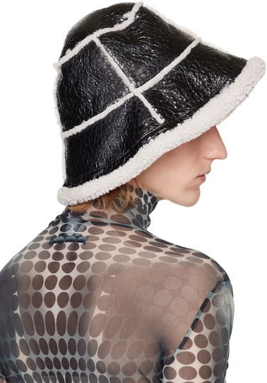 Klobúk Jean Paul Gaultier Gaultier Laminated Faux-Shearling Bucket Hat Zelené | 22/09-U-CC007-L500, 4