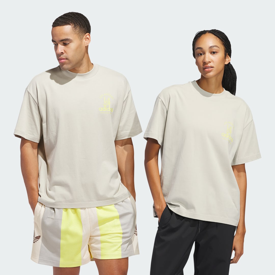 Tričko adidas Performance Sport Design Studio Jabbar Graphic Tee Béžová | JP2133, 0