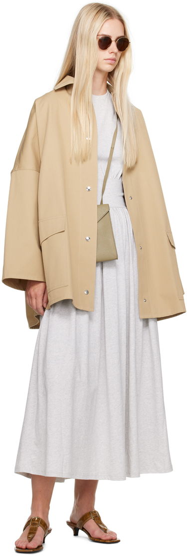 Bunda TOTEME Overshirt Jacket Béžová | 241-WRO1050-FB0103, 3