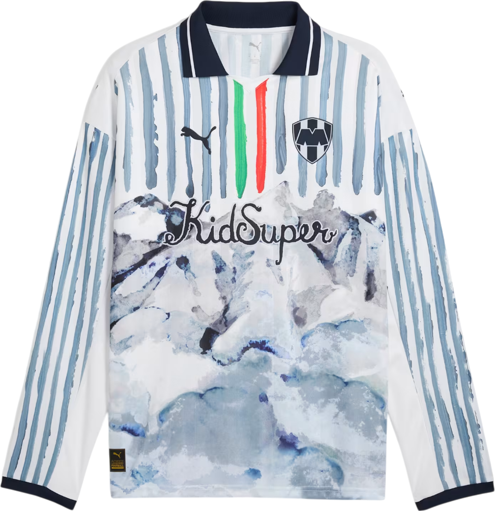 Tričko Puma KIDSUPER Monterrey Retro Long Sleeve Shirt Biela | 606851-12, 0