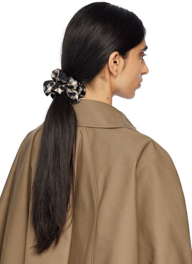 Šál Burberry Burberry Check Silk Scrunchie Čierna | 8110932, 2