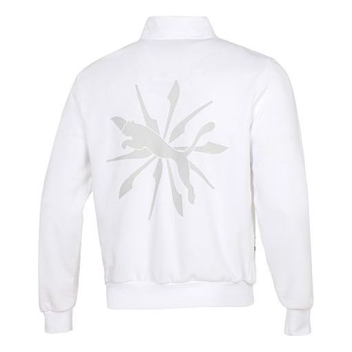 Sveter Puma Casual Loose Fit Long Sleeve Jacket Biela | 537033-02, 0