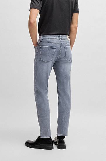 Džínsy BOSS Maine Regular-Fit Jeans Šedá | 50538534, 1