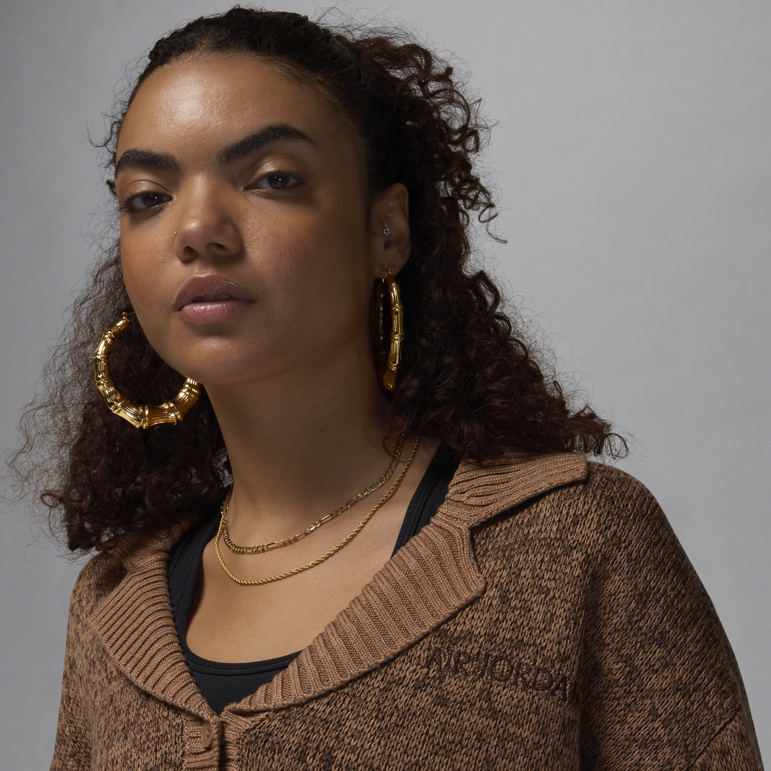 Sveter Jordan Knit Cardigan Hnedá | FZ4195-223, 1