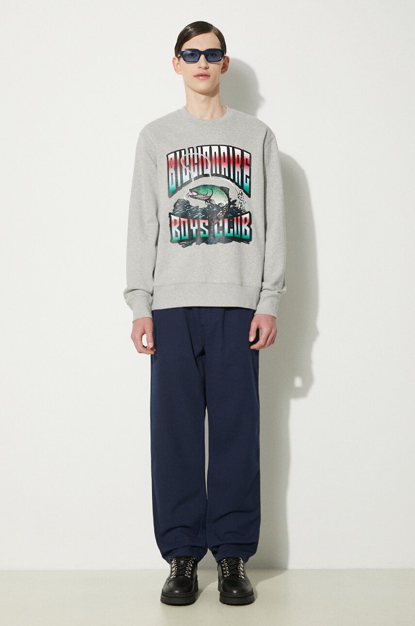 Mikina BILLIONAIRE BOYS CLUB Billionaire Boys Club Big Catch Crewneck Sweatshirt Šedá | B24230, 1
