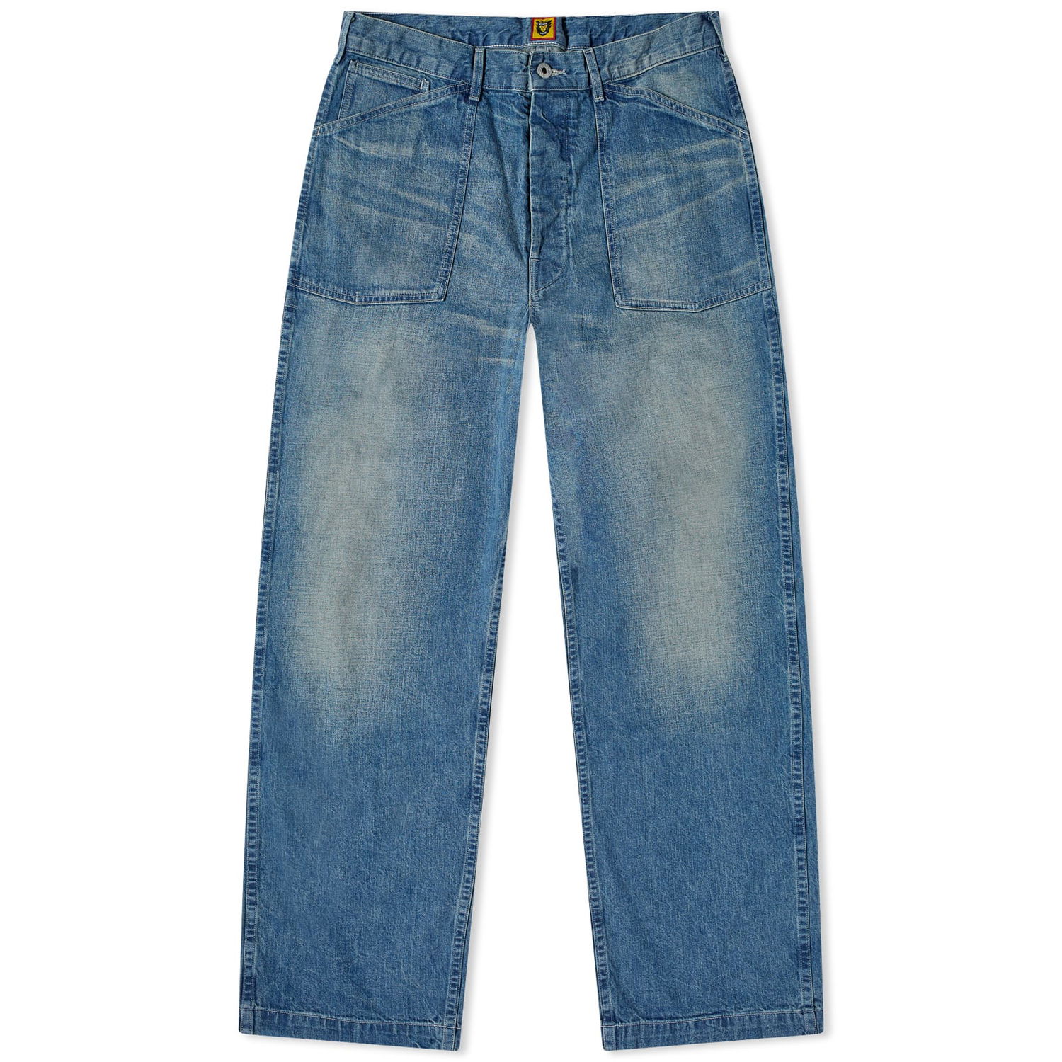 Džínsy Human Made Human Made Loose Denim Jeans, Size Large Modrá | HM27PT011-I, 0