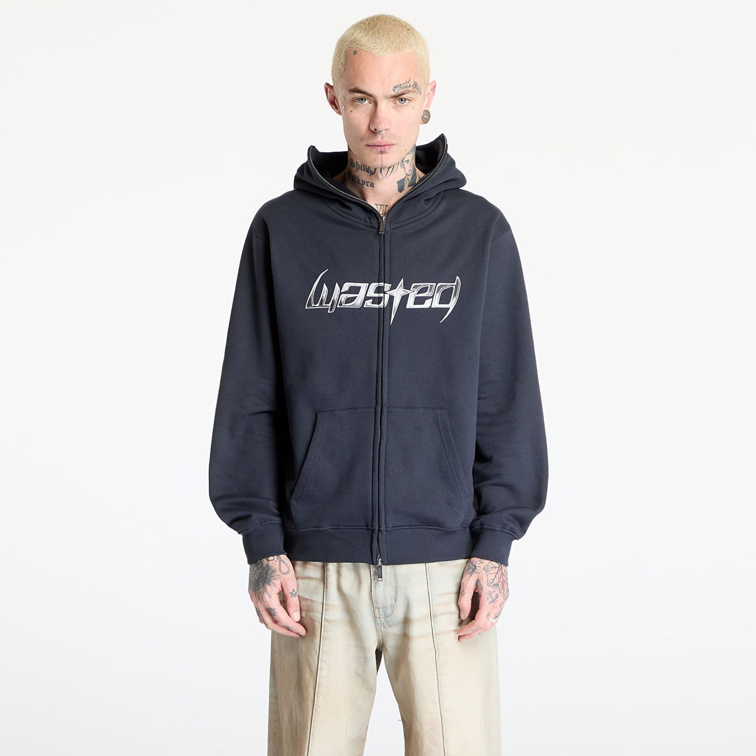 Mikina Wasted Paris Wasted Paris M Blade Balaclava Zip Hoodie Čierna | WP_000251, 0