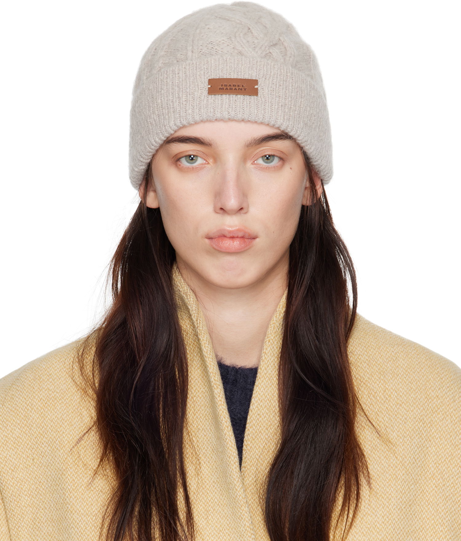 Kulicha ISABEL MARANT Beige Tolie Beanie Béžová | BE027MFA-B3L03A, 0