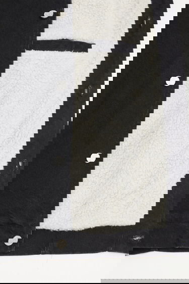 Kabáty Aries Oversize Sherpa Denim Car Coat Čierna | AR7120004, 5