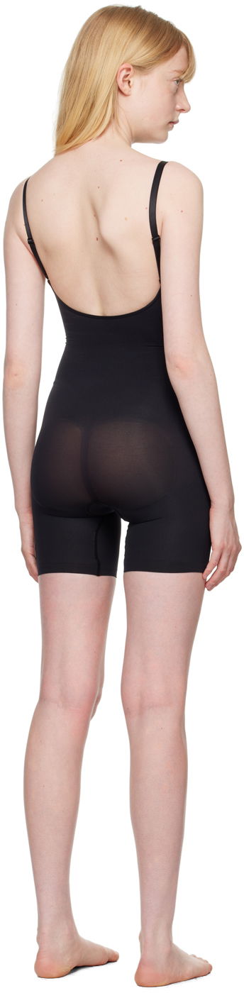 Body SKIMS Seamless Sculpt Mid-Thigh Bodysuit Čierna | BD-MDT-3372, 2