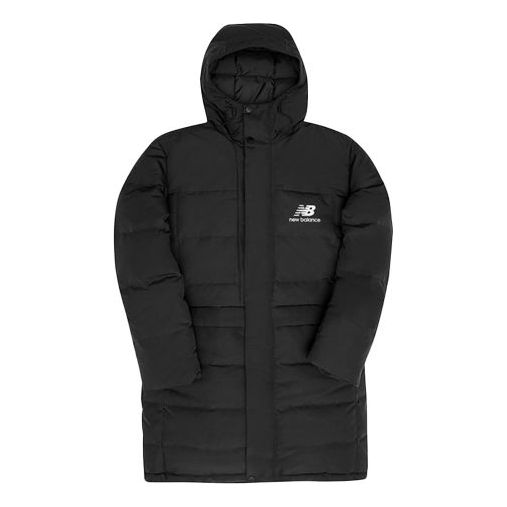 Prešívaná bunda New Balance Athletics Long Puffer Jacket Čierna | MJ03510-BK, 0