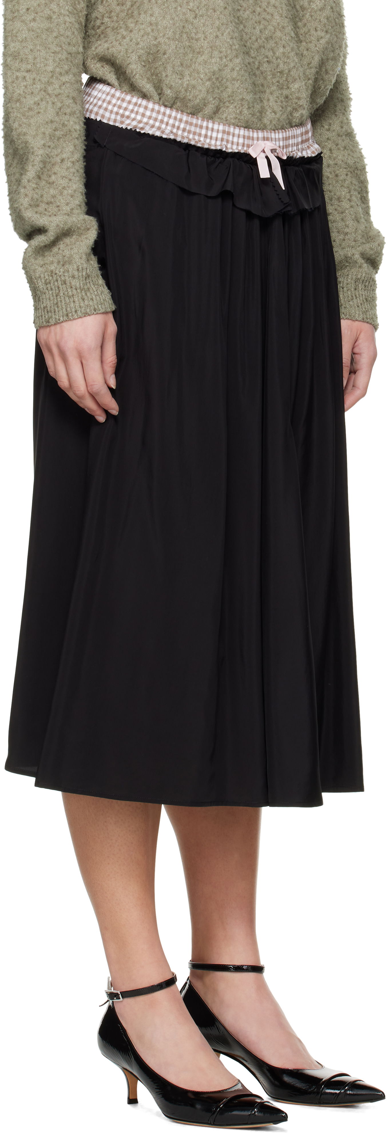 Sukňa Maison Margiela Maison Margiela 'Anonymity Of The Lining' Midi Skirt Čierna | S51ME0034 S76632, 1