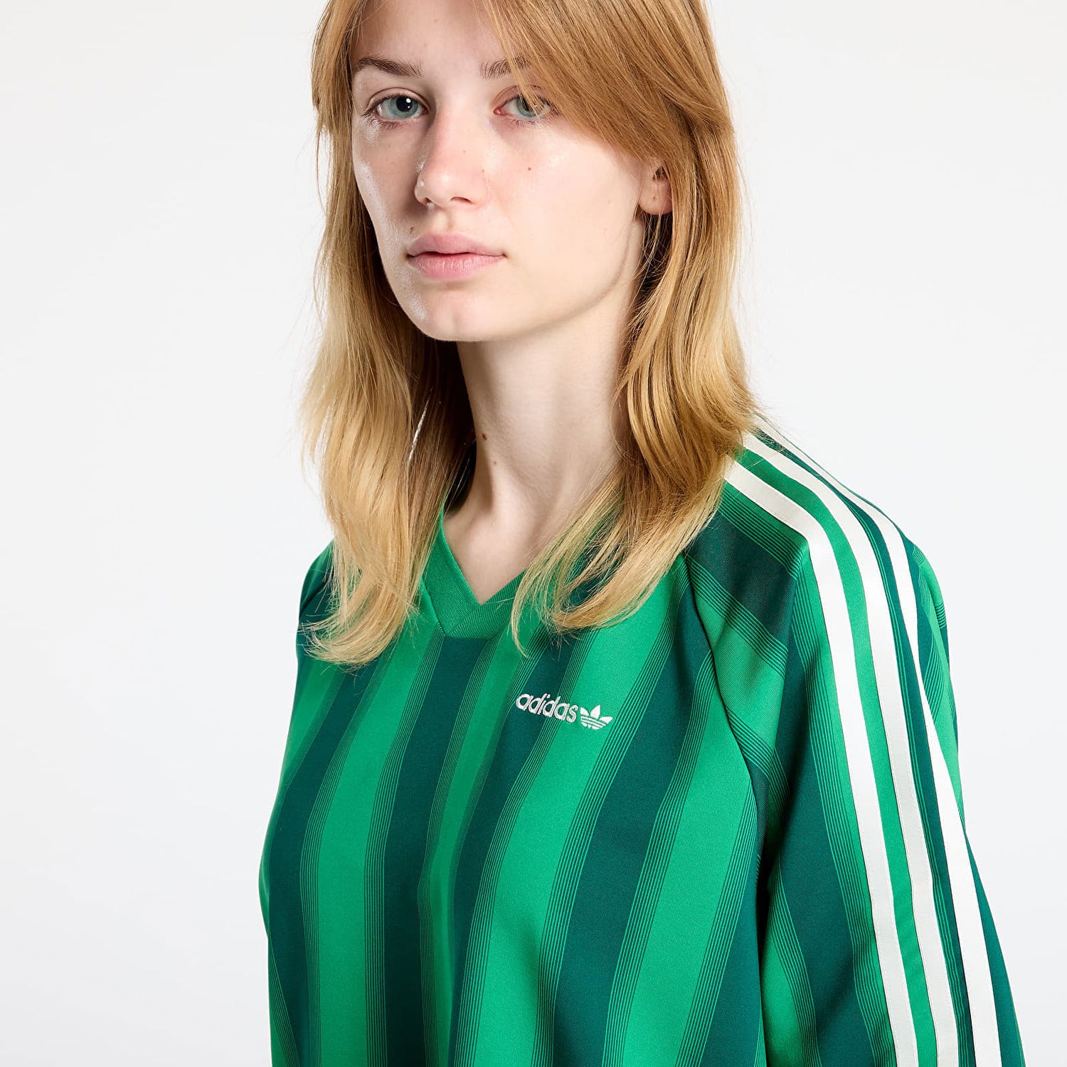Tričko adidas Originals Loose Linear T-Shirt Zelené | JW6022, 1
