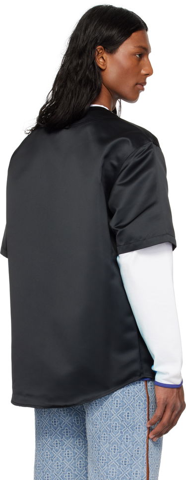 Dres Casablanca Casablanca Gothic Baseball Shirt Čierna | MS25-SH-153-01, 2