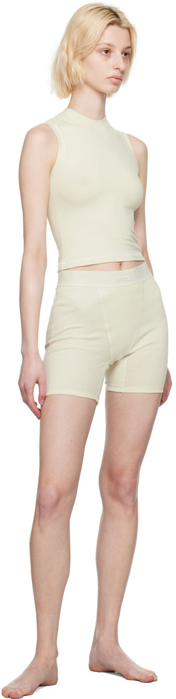 Tielko SKIMS Mock Neck Jersey Tank Top Žltá | AP-TNK-0268, 3