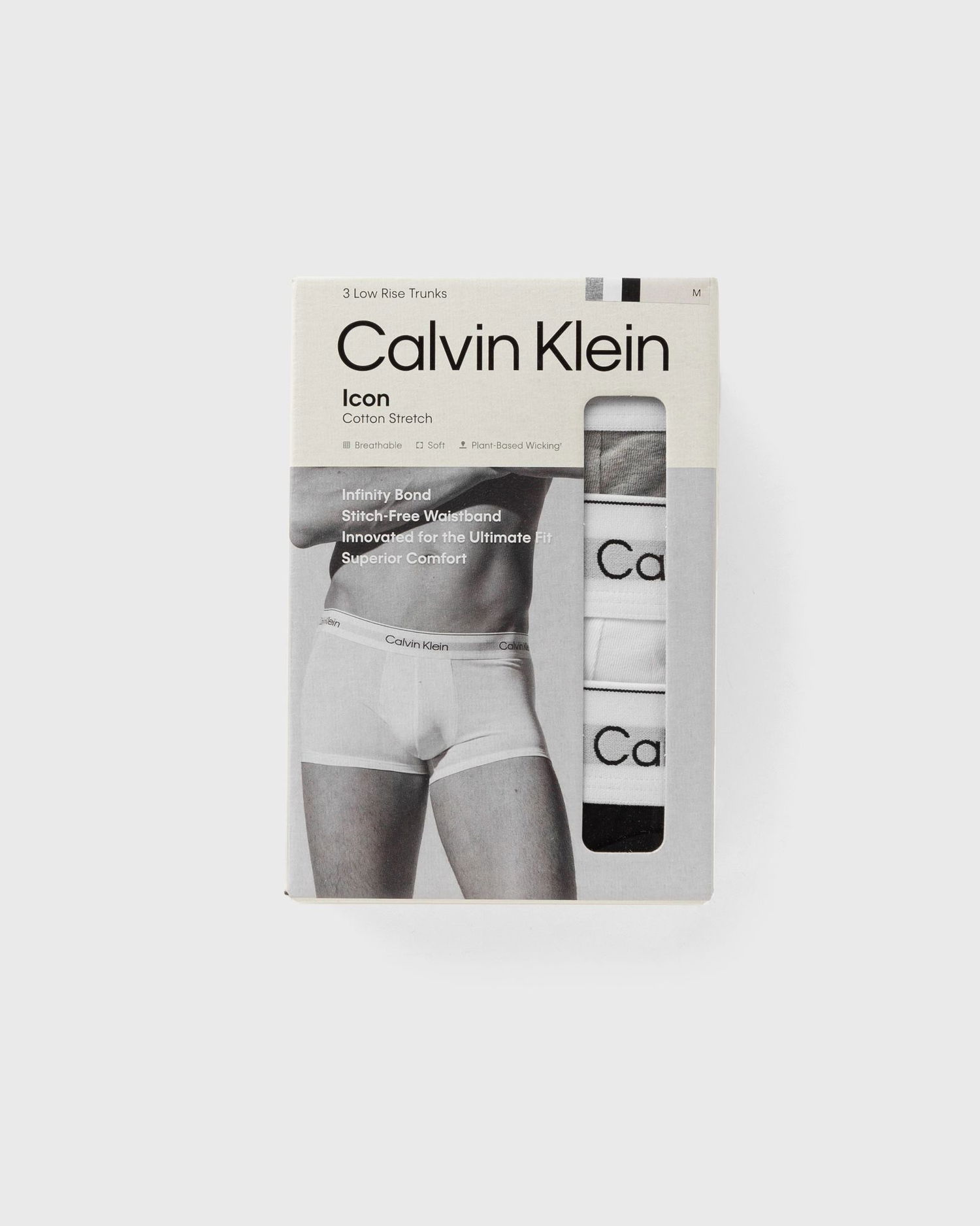 Boxerky CALVIN KLEIN Calvin Klein Low Rise Trunk Underwear 3-Pack Šedá | LV00NB4389MP1, 1