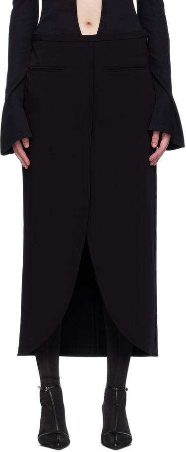 Sukňa Courrèges Courrèges Ellipse Midi Skirt Čierna | 224CJU142PL0159, 0