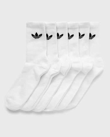 Ponožky adidas Originals Trefoil Cushion Crew Socks –⁠ 6 pack Biela | IJ5619, 2