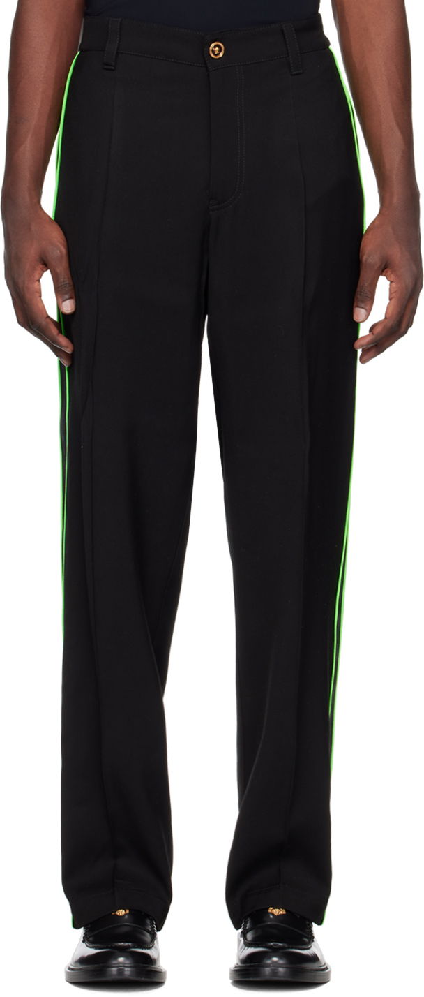 Nohavice Versace Striped Čierna | 1008113 1A06179, 0