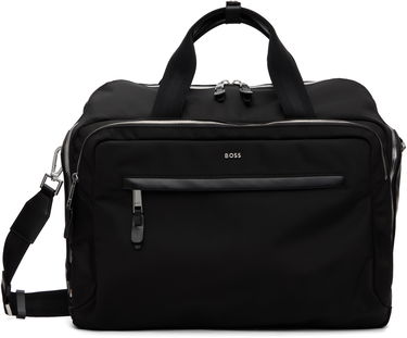 Taška cez rameno BOSS Nylon Logo Hardware Duffle Bag with Detachable Strap Čierna | 50548008, 0