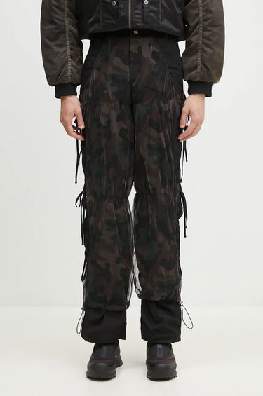 Nohavice Andersson Bell Camouflage Mesh Layered Tying Pants Čierna | apa767w, 0