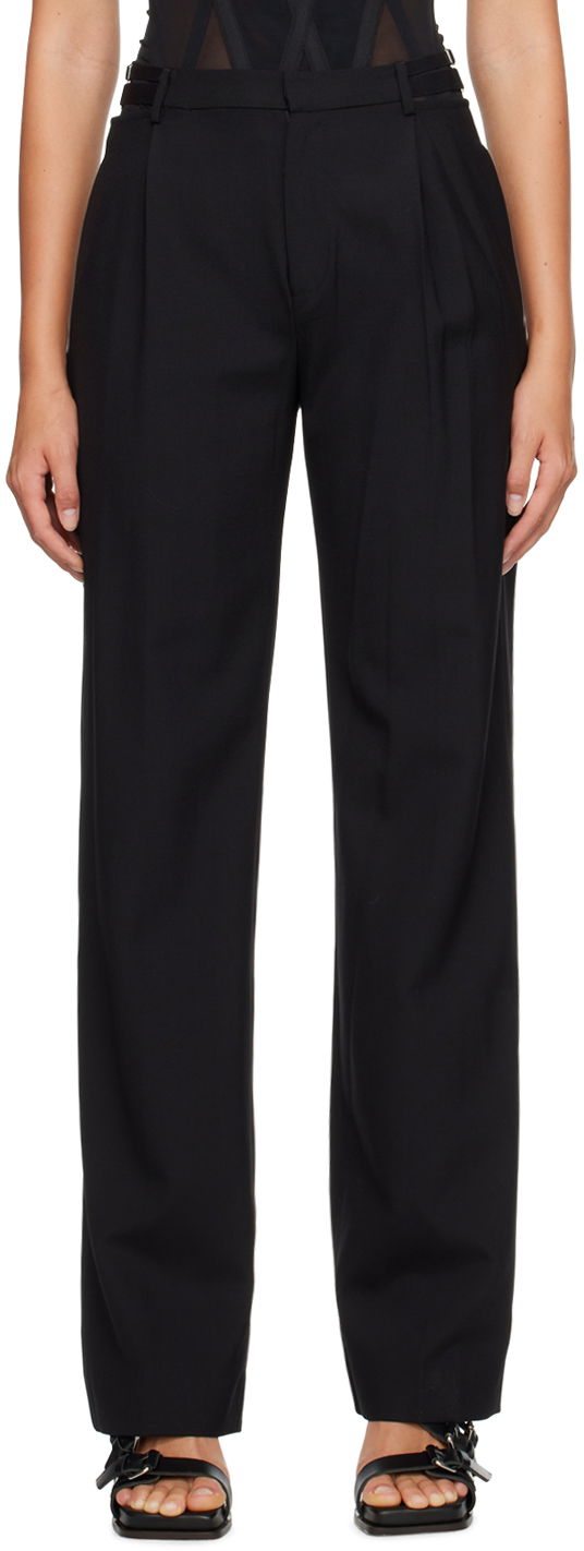 Nohavice Dion Lee Black Lingerie High-Waist Dress Pants Čierna | C2102R23, 0