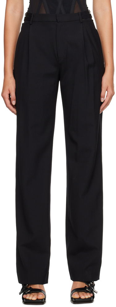 Nohavice Dion Lee Black Lingerie High-Waist Dress Pants Čierna | C2102R23, 0