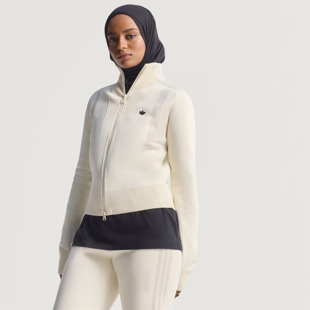 Bunda adidas Performance Knit Track Top Biela | JW7312, 0