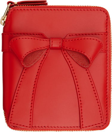Peňaženka Comme des Garçons COMME des GARÇONS Big Bow Zip Wallet Červená | SA2100BB, 0