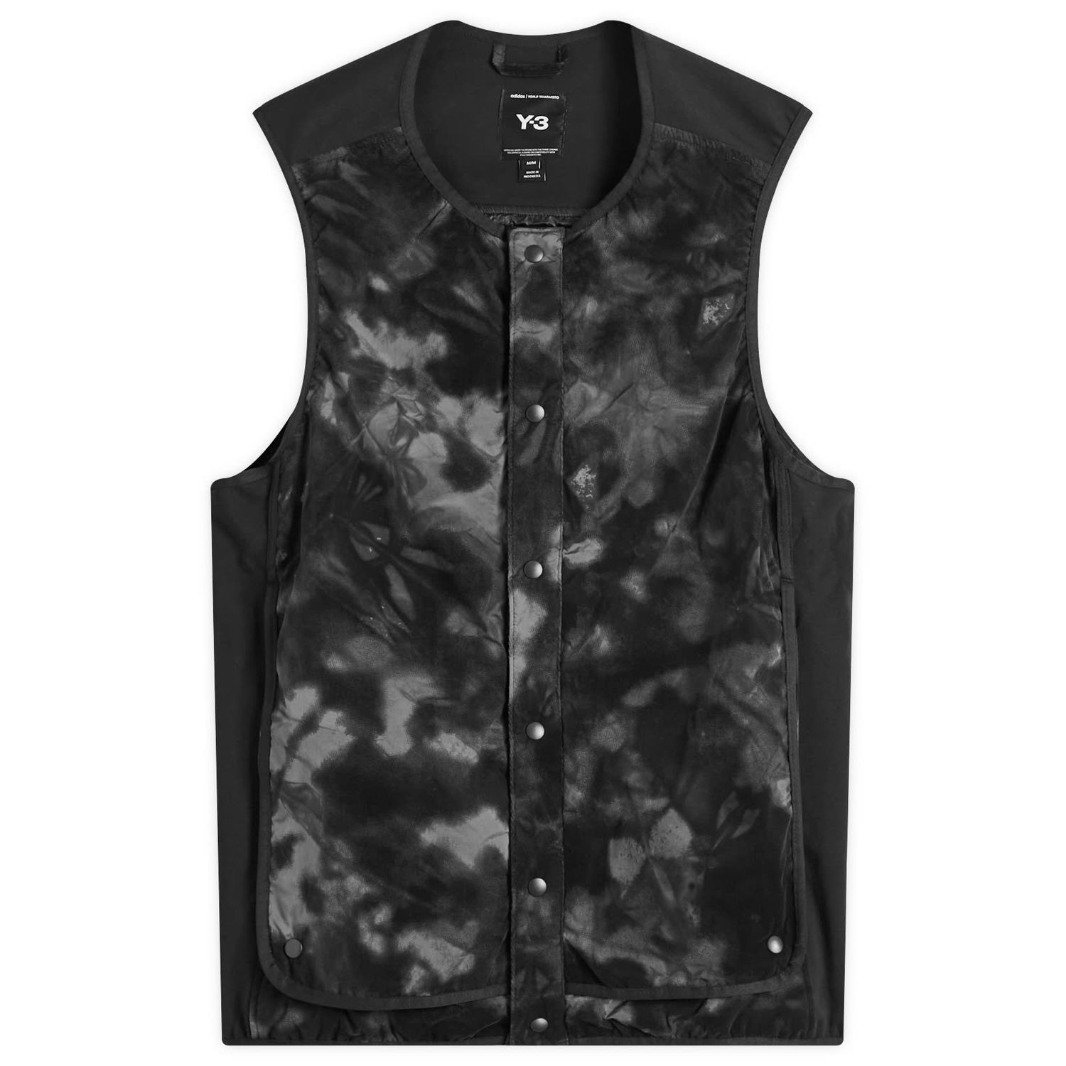 Vesta Y-3 Flock Nylon Shell Crew Vest Šedá | JI5647, 0