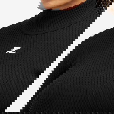 Sveter Courrèges Black Knit Turtleneck Jumper Čierna | PERMPU022FI0001-9999, 5