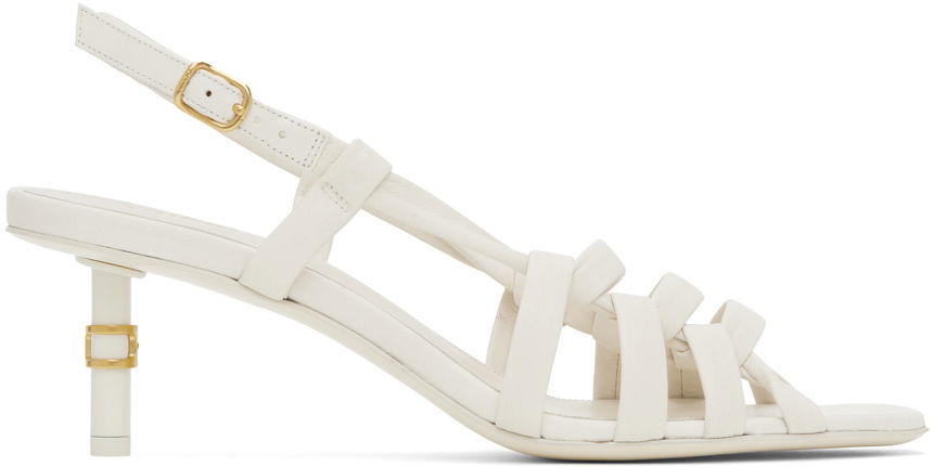 Doplnky CHLOÉ Chloé Marcie Heeled Sandals Biela | CHC24A04INK, 0